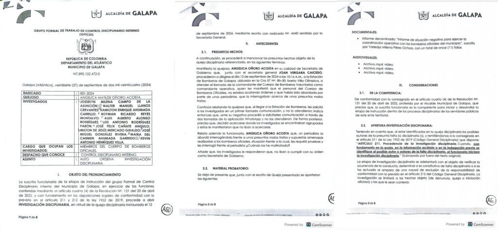 La investigación contra los 11 bomberos que se atrevieron a denunciar.