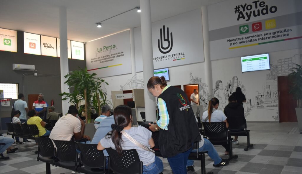 Usuarios de las EPS atendidos en el Centro de Servicios de la Personería.