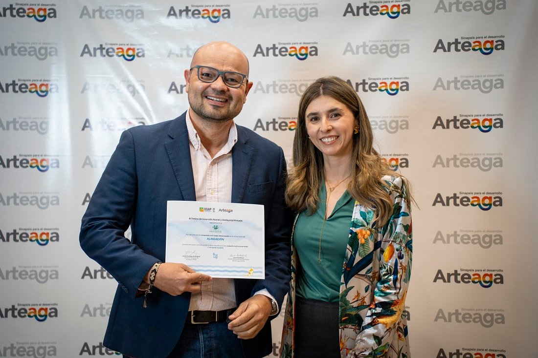 Fernando Morón Polo, director de Planeación y Sostenibilidad, recibió el galardón.