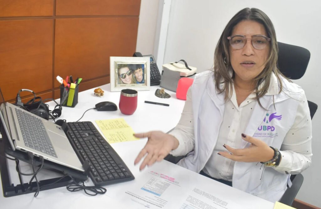 Carmelis Arrieta, coordinadora regional de la Unidad de Búsqueda de Desaparecidos.
