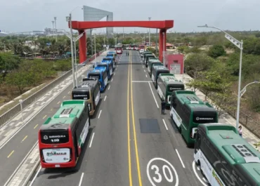 Barranquilla completó los primeros 100 buses de la nueva flota del transporte colectivo: alcalde Char